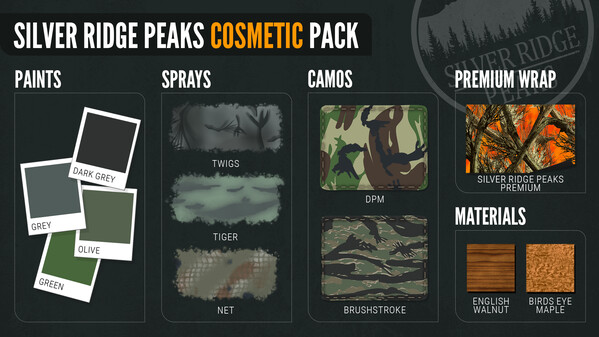 THEHUNTER: CALL OF THE WILD - SILVER RIDGE PEAKS COSMETIC PACK (DLC) - PC - STEAM - MULTILANGUAGE - EU