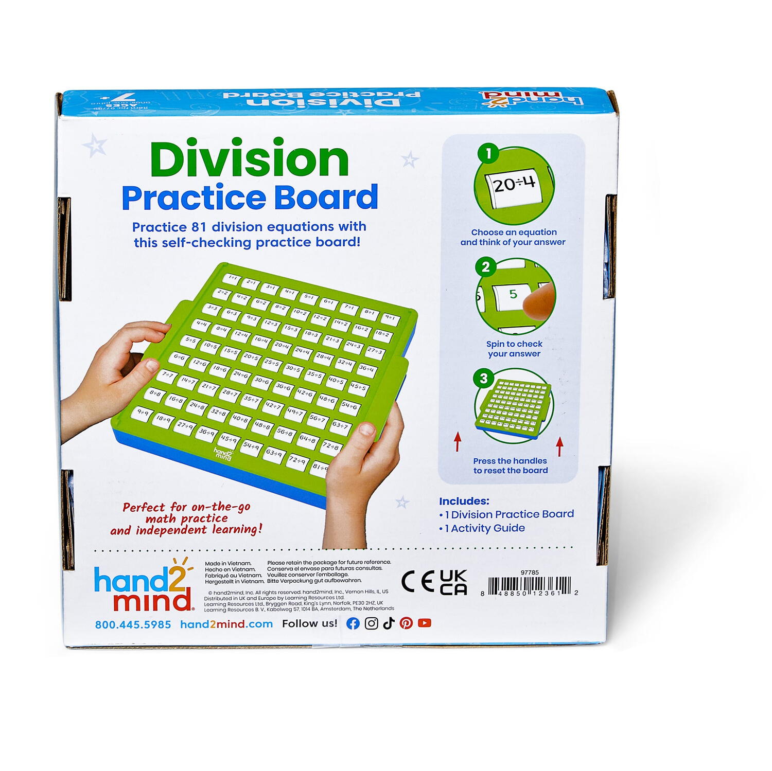 TABLITA PENTRU EXERSAREA IMPARTIRII - HAND2MIND (97785)