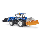 TRACTOR NEW HOLLAND T5.120 CU INCARCATOR FRONTAL DETASABIL LADA PENTRU BASCULAT BALOTI SI FURCI - BRUDER (BR02187)