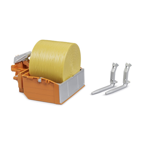 ACCESORII PENTRU TRACTOR LADA DE INCARCARE FURCI SI UN BALOT ROTUND - BRUDER (BR02353)
