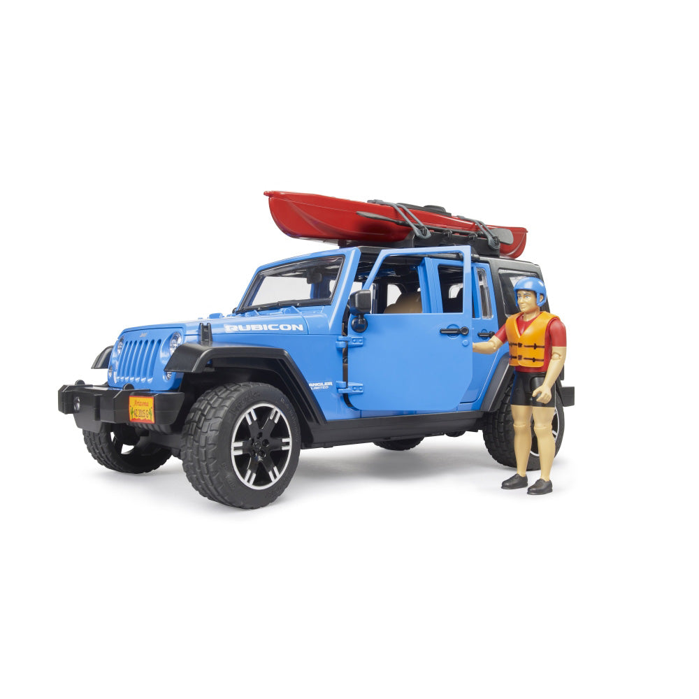 JEEP WRANGLER RUBICON UNLIMITED CU CAIAC SI FIGURINA - BRUDER (BR02529)