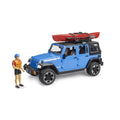 JEEP WRANGLER RUBICON UNLIMITED WITH KAYAK AND FIGURINE - BRUDER (BR02529)