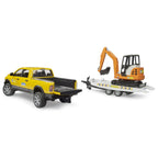 MASINA RAM 2500 CU REMORCA SI MINI EXCAVATOR - BRUDER (BR02546)