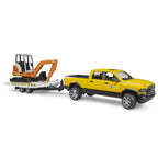 MASINA RAM 2500 CU REMORCA SI MINI EXCAVATOR - BRUDER (BR02546)