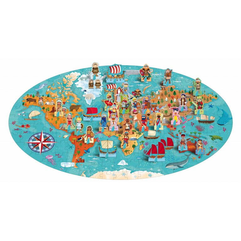 CUNOASTE SI EXPLOREAZA - PUZZLE CIVILIZATII ANTICE (200 PIESE) - SASSI (978-88-303-0913-5)