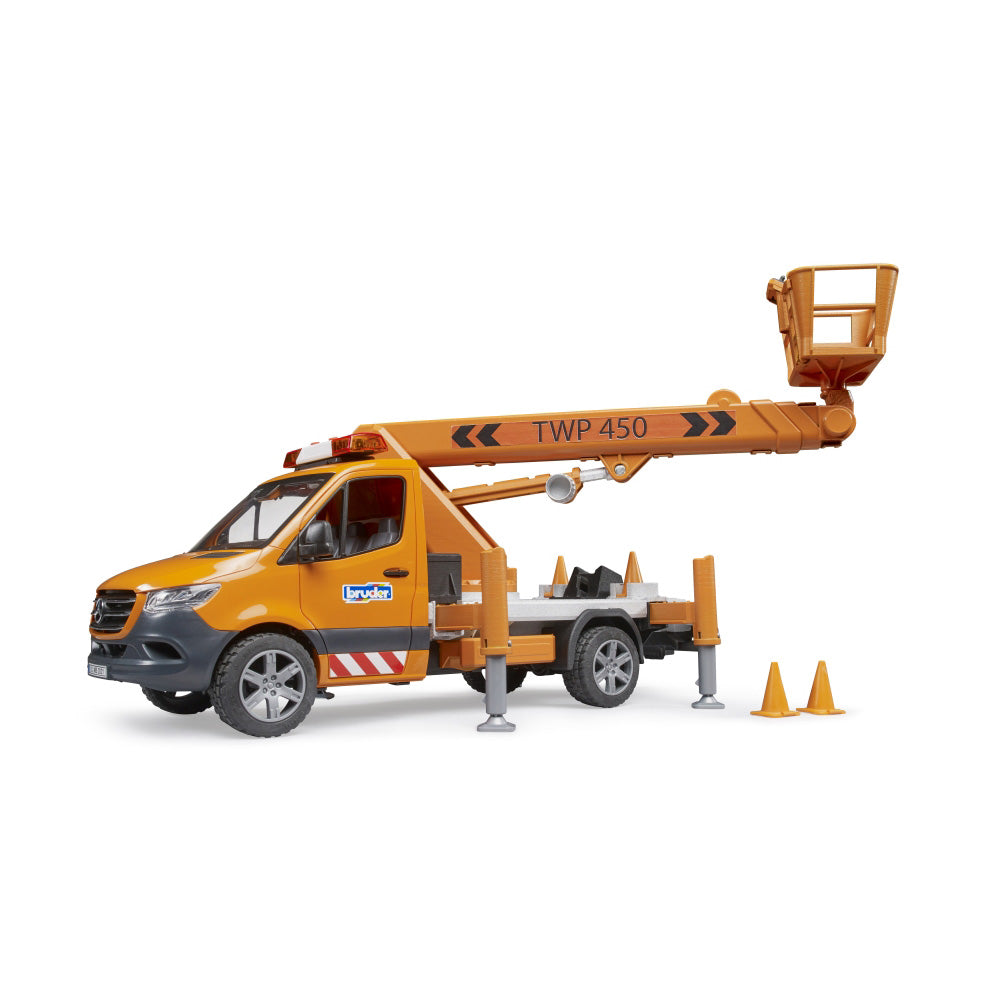 MERCEDES BENZ SPRINTER WITH SIREN AND PLATFORM - BRUDER (BR02679)