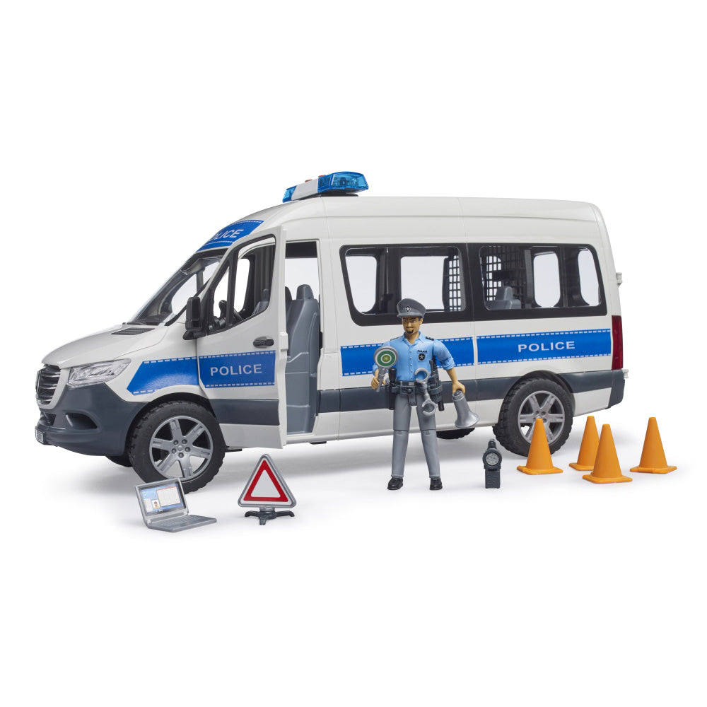 DUBA DE POLITIE MERCEDES BENZ CU POLITIST - BRUDER (BR02683)