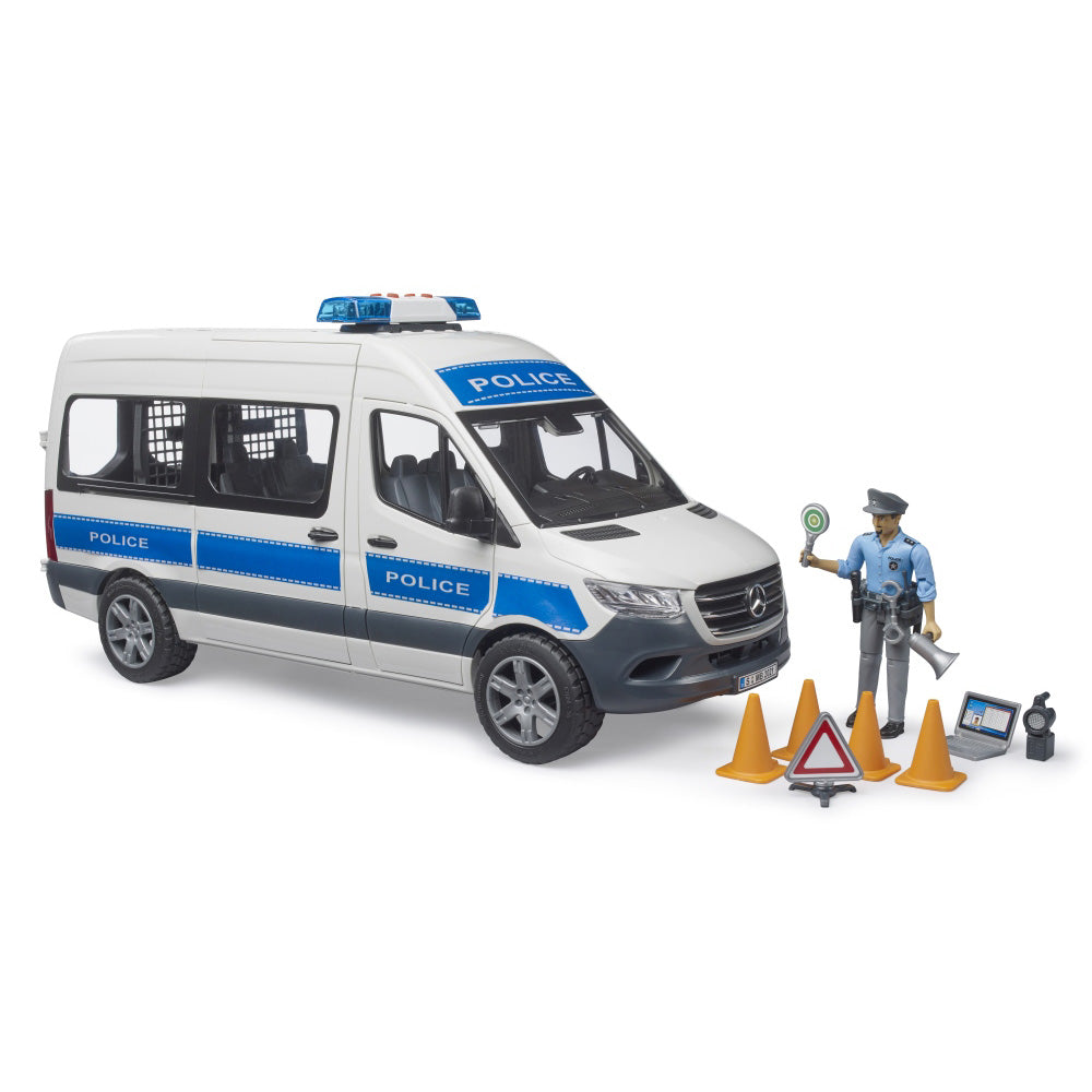 DUBA DE POLITIE MERCEDES BENZ CU POLITIST - BRUDER (BR02683)