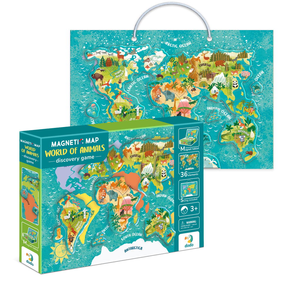 MAGNETIC PUZZLE - ANIMAL WORLD (36 PIECES) - DODO (DO200267)