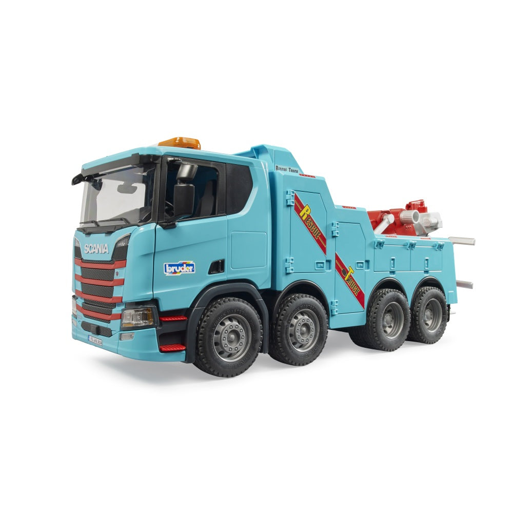 CAMION SCANIA SUPER 560R PENTRU TRACTARI GRELE CU LUMINA SI SUNET - BRUDER (BR03553)