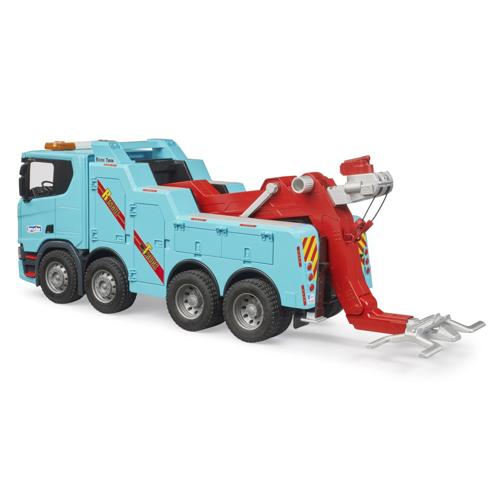 CAMION SCANIA SUPER 560R PENTRU TRACTARI GRELE CU LUMINA SI SUNET - BRUDER (BR03553)