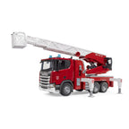 FIRE TRUCK SCANIA SUPER 560R WITH LADDER WATER PUMP AND SIREN - BRUDER (BR03591)