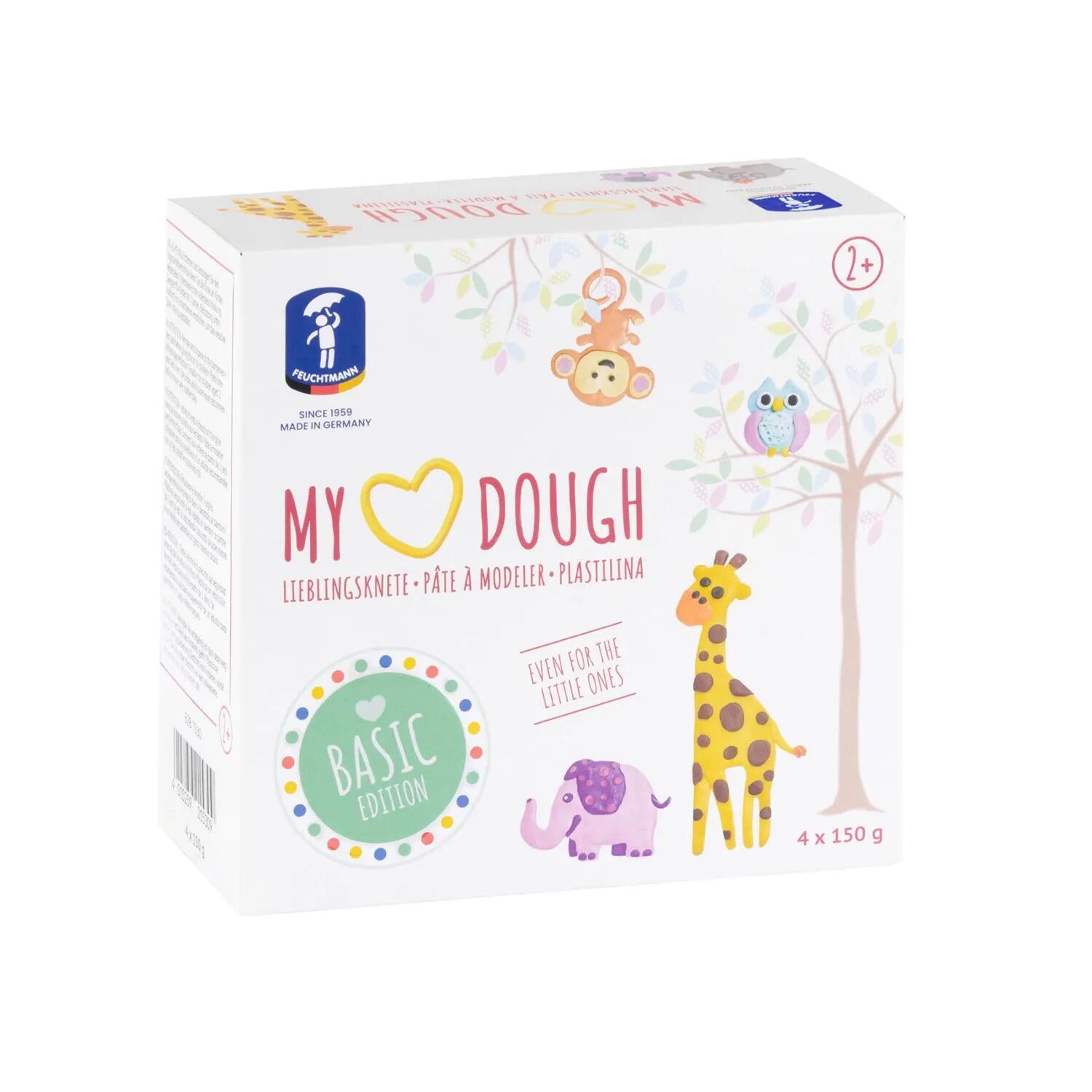 PLASTILINA MY HEART BASIC - 4 X 150 GR. - FEUCHTMANN (6281530)