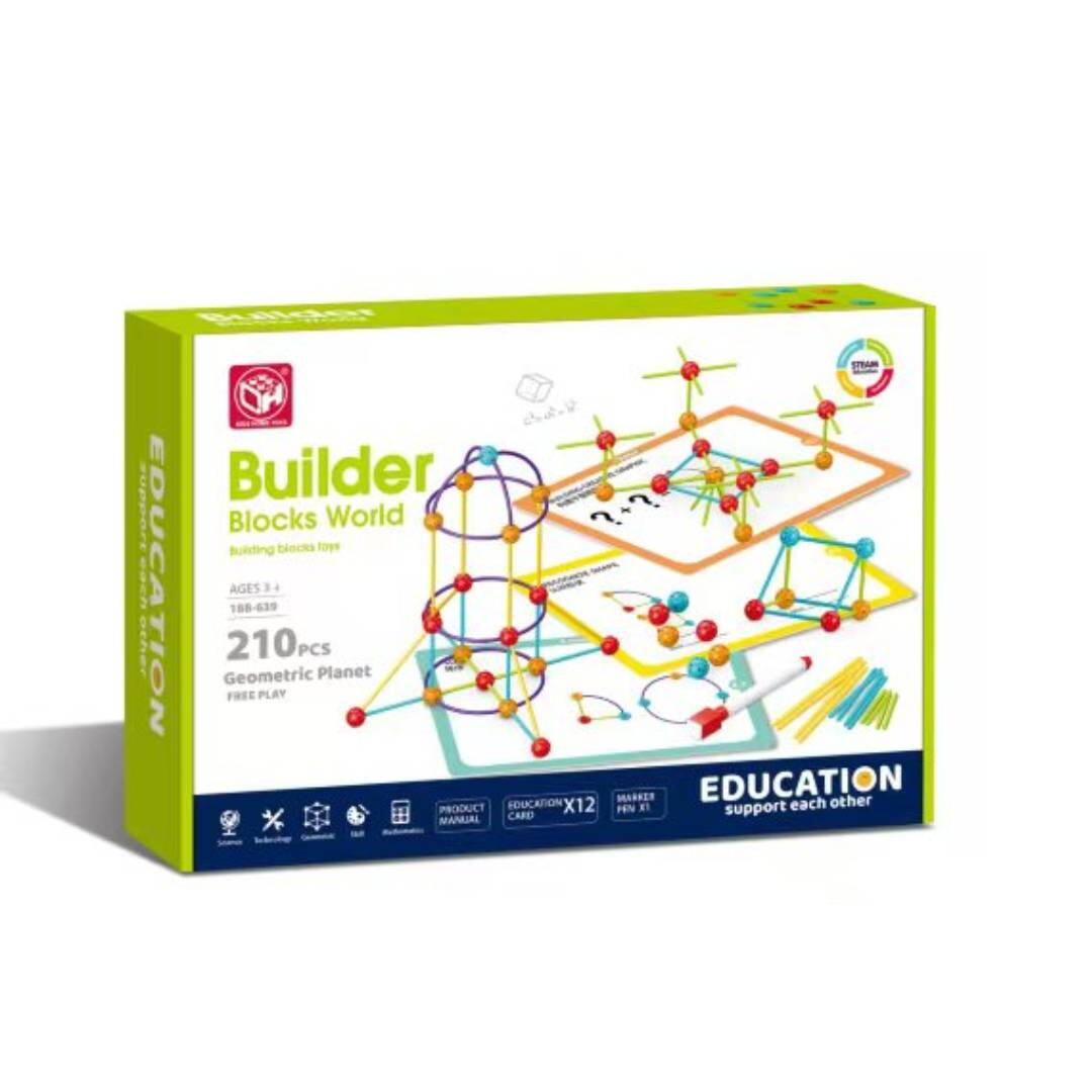 SET DE CONSTRUCTIE STEAM - FORME 3D (210 PIESE) - BUFNITEL (188-639)