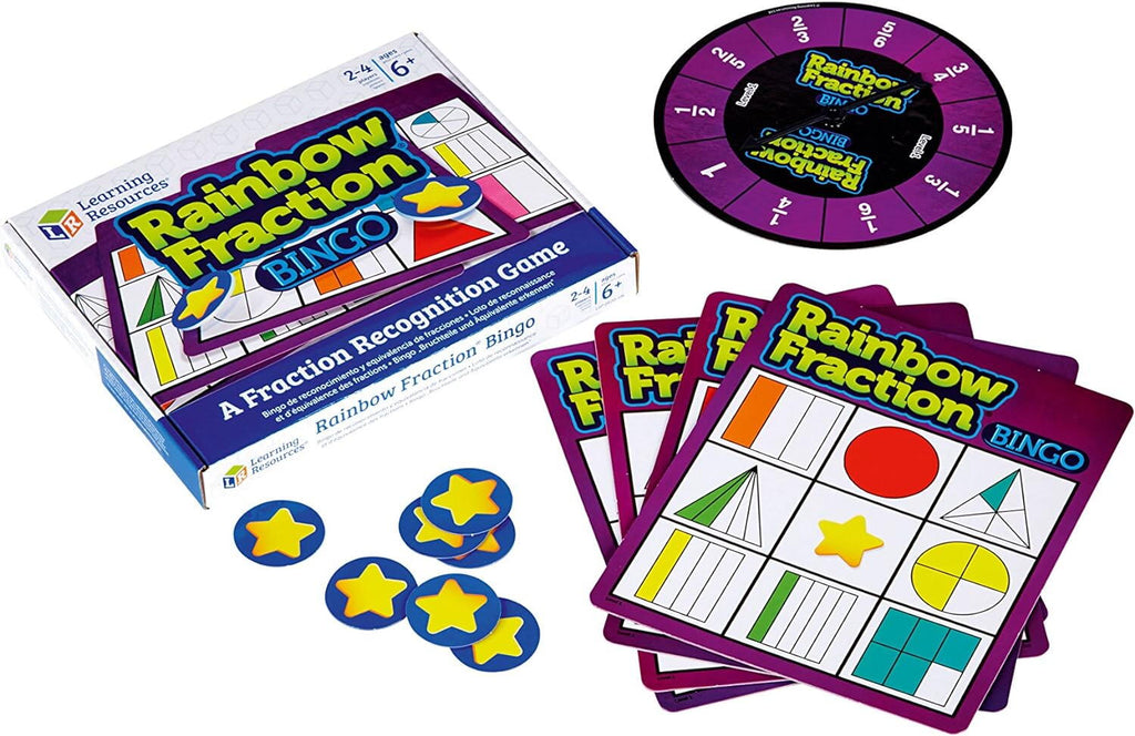 JOC BINGO - CURCUBEUL FRACTIILOR - LEARNING RESOURCES (LSP0620-UK) - Libelula Vesela - Jucarii