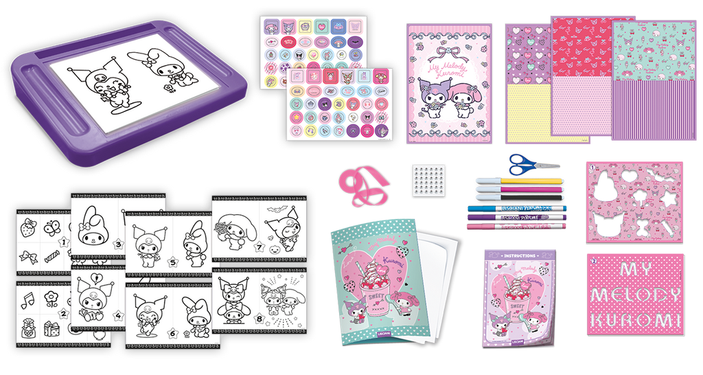 TABLITA DE DESEN CU LUMINI - MY MELODY & KUROMI - LISCIANI (L119684)