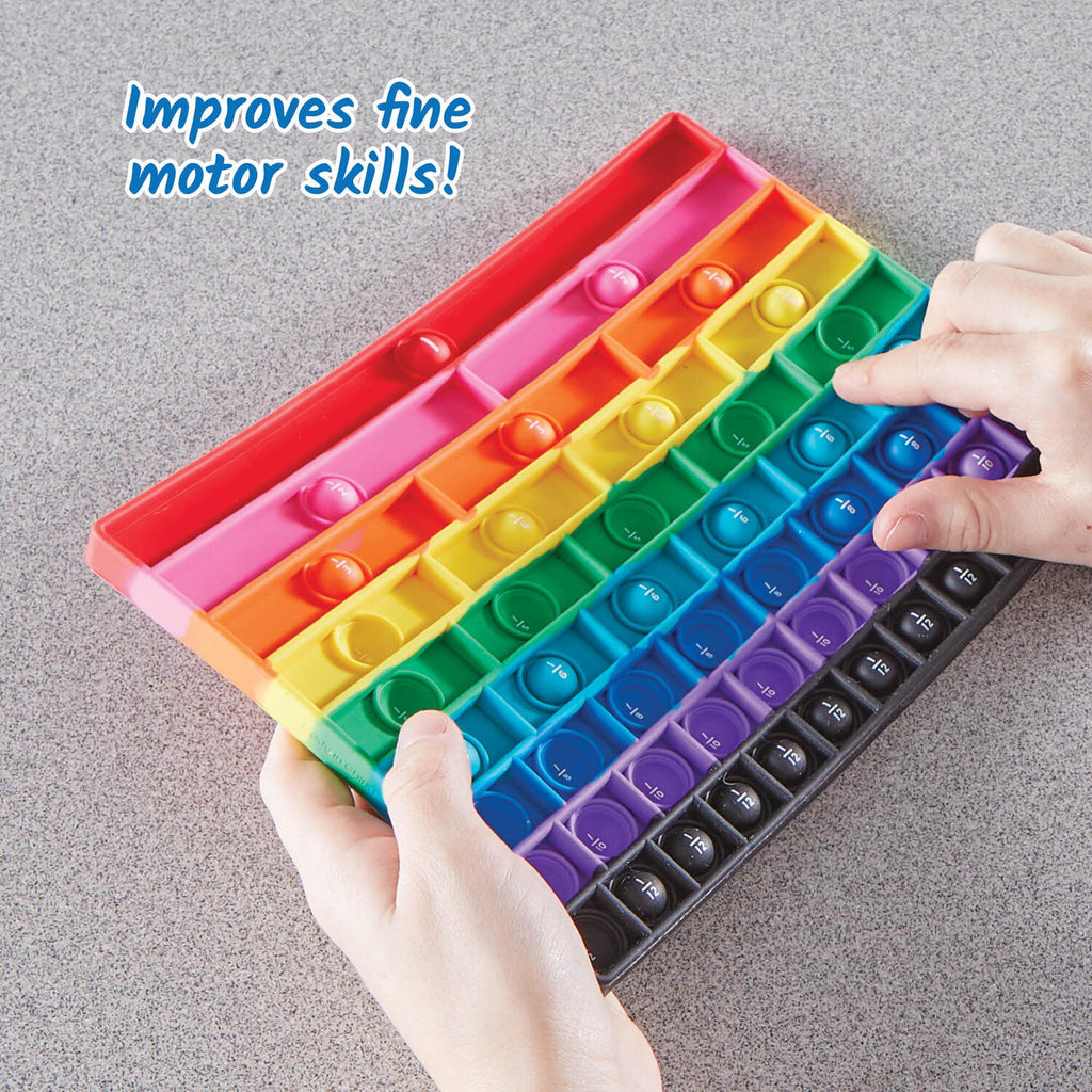TABLITA SENZORIALA CU FRACTII - RAINBOW FRACTION® - HAND2MIND (96989)