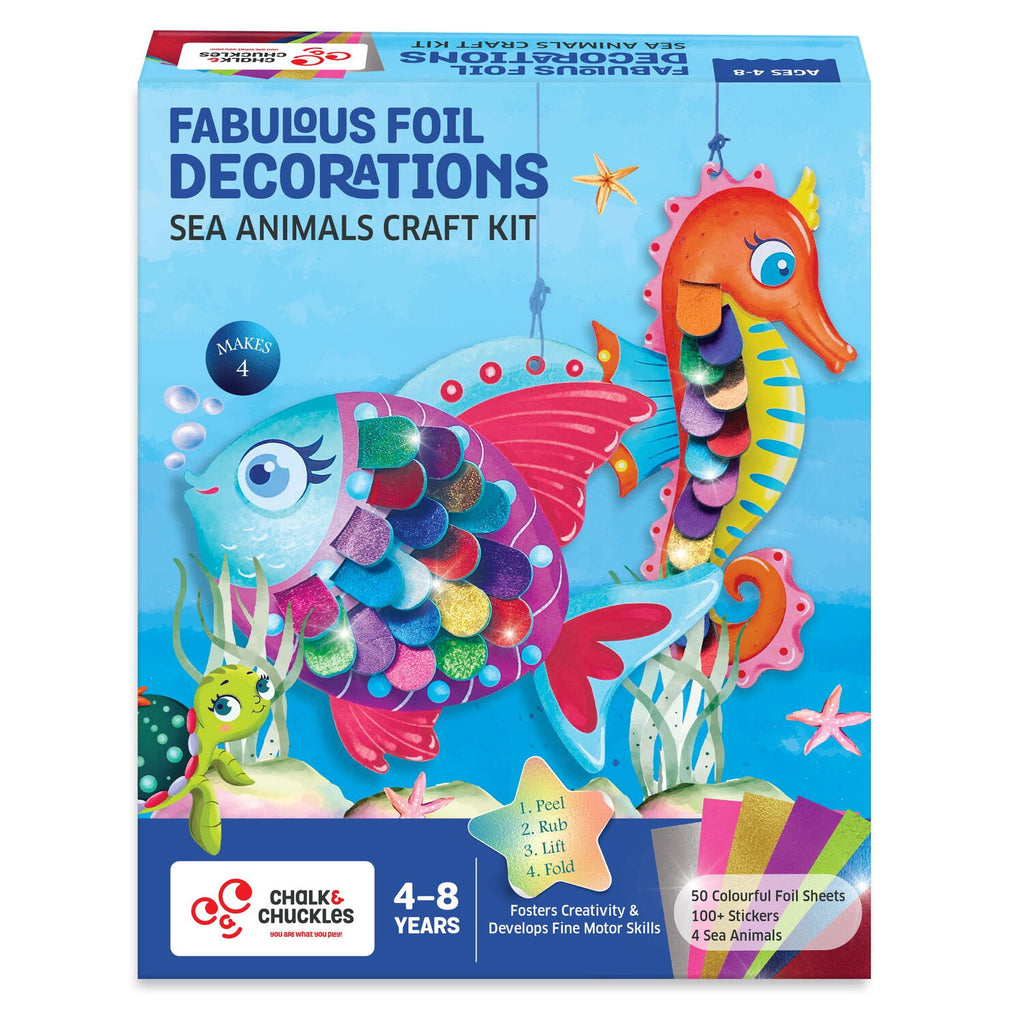 DECORATIUNI CU FOLII DE TRANSFER - ANIMALUTE MARINE - CHALK AND CHUCKLES (CCPPL107)