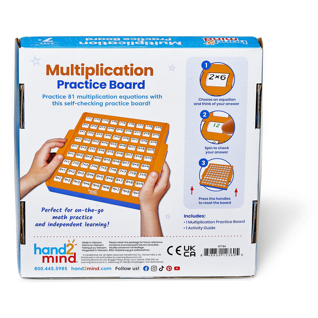 TABLITA PENTRU EXERSAREA INMULTIRII - HAND2MIND (97784)