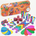 CLIXO® MAGNETIC BUILDING TOY - SUPER RAINBOW (60 PIECES) - CLIXO (CL-SRBW-RB-1)
