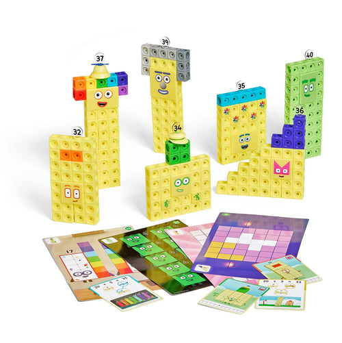 MATHLINK®CUBES NUMBERBLOCKS® IN ENGLEZA SET DE ACTIVITATI DE LA 31-40 - HAND2MIND (HM97850-UK)