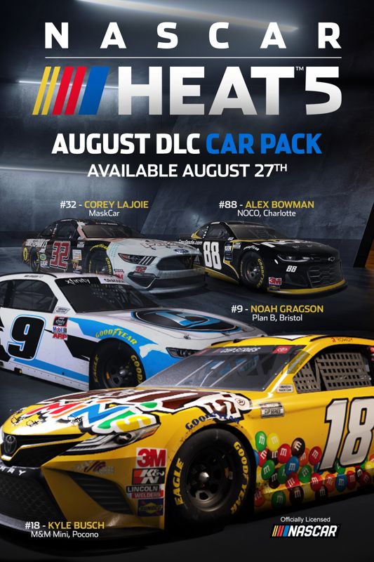 NASCAR HEAT 5 - AUGUST DLC PACK - PC - STEAM - MULTILANGUAGE - WORLDWIDE - Libelula Vesela - Jocuri video