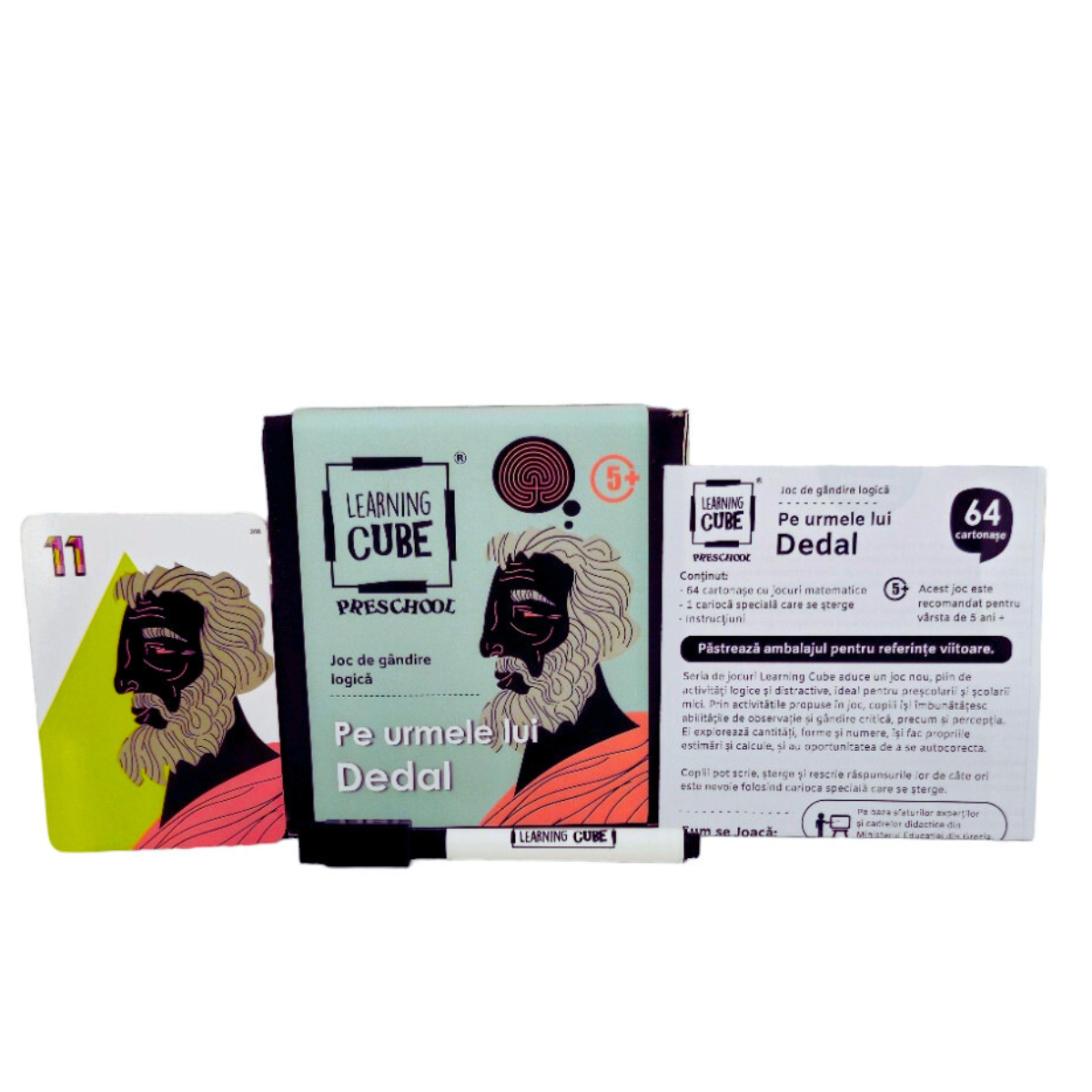 LEARNING CUBE® LOGIC GAME - FOLLOWING THE FOOTSTEPS OF DEDALUS - K-TOYZ (LC-034)