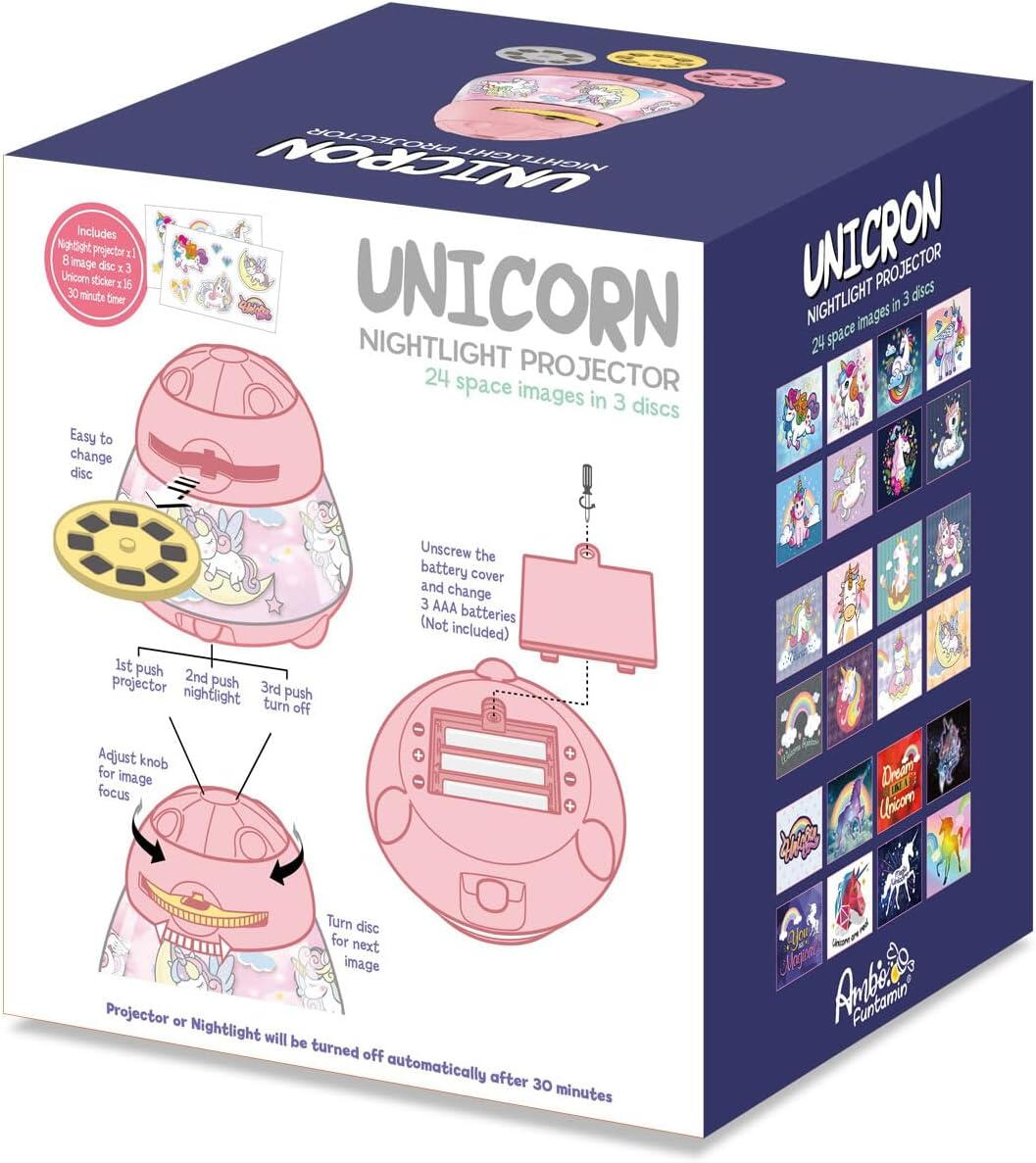 PROIECTOR 2 IN 1 - MAGIA UNICORNILOR - AMBO FUNTAMIN (AF1601U)