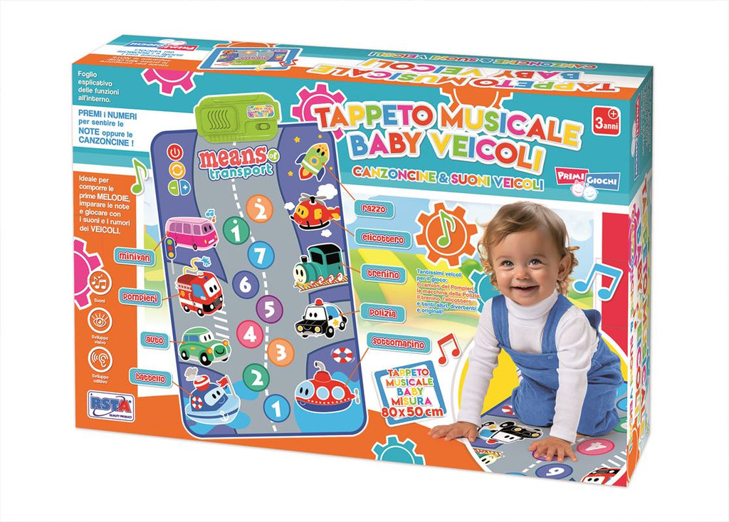 COVORAȘ MUZICAL, 80 X 50CM, CU SUNETE DE VEHICULE - RS TOYS (RS11999)