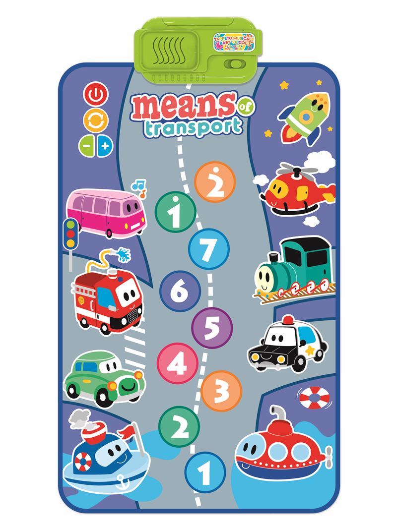 COVORAȘ MUZICAL, 80 X 50CM, CU SUNETE DE VEHICULE - RS TOYS (RS11999)