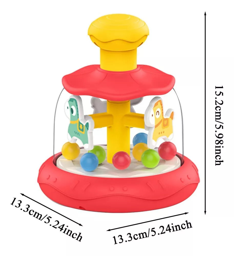 SPINNER CARUSEL CU CALUTI SI BILE MULTICOLORE - RS TOYS (RS12052)