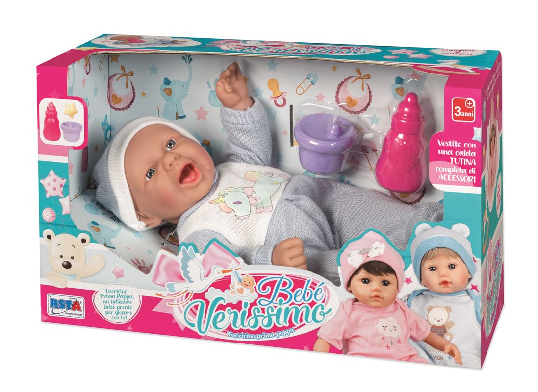 PAPUSA BEBELUS CU IMBRACAMINTE, CACIULA SI ACCESORII - RS TOYS (RS12152)