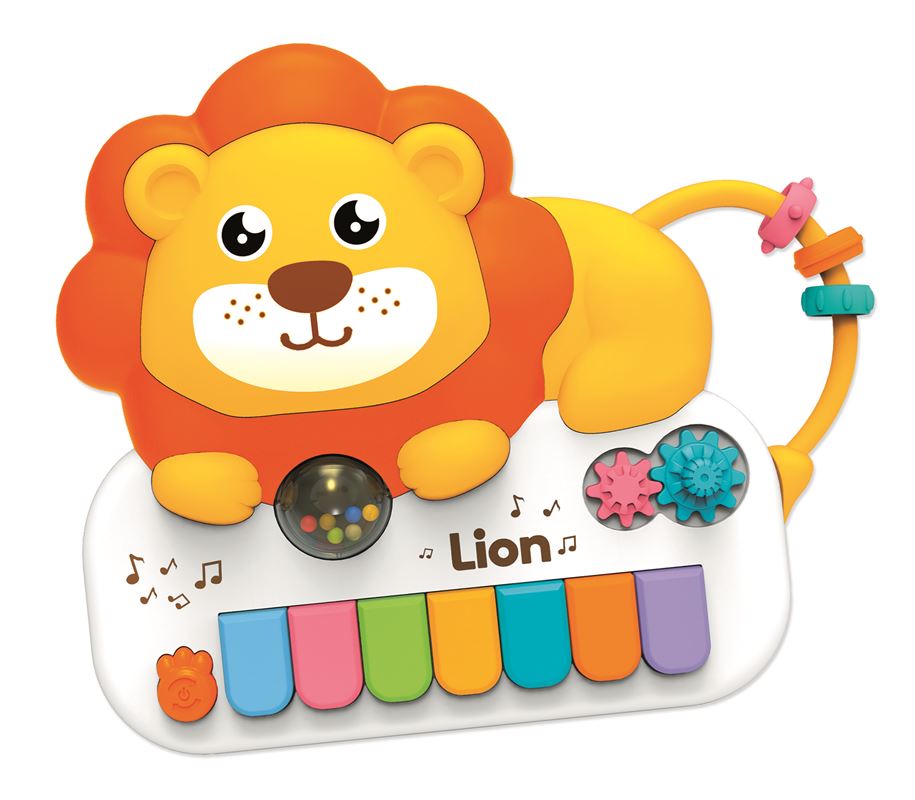 PIANINA LEU, CU LUMINI SI SUNETE SI MELODII - RS TOYS (RS12157)