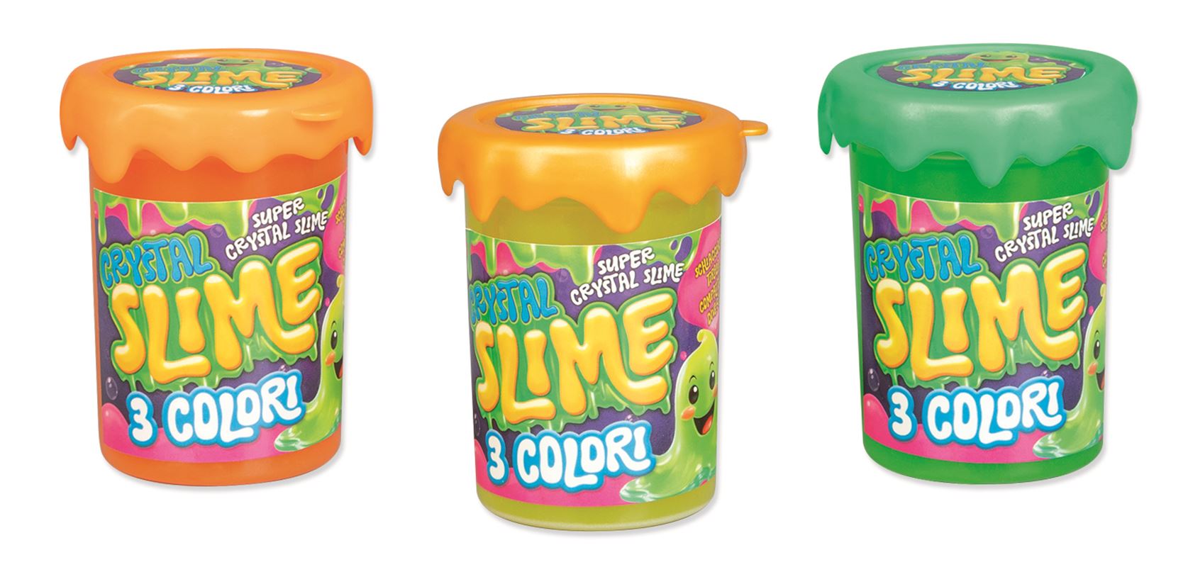 SET 3 BORCANE SLIME, 3 CULORI DIFERITE - RS TOYS (RS12165)