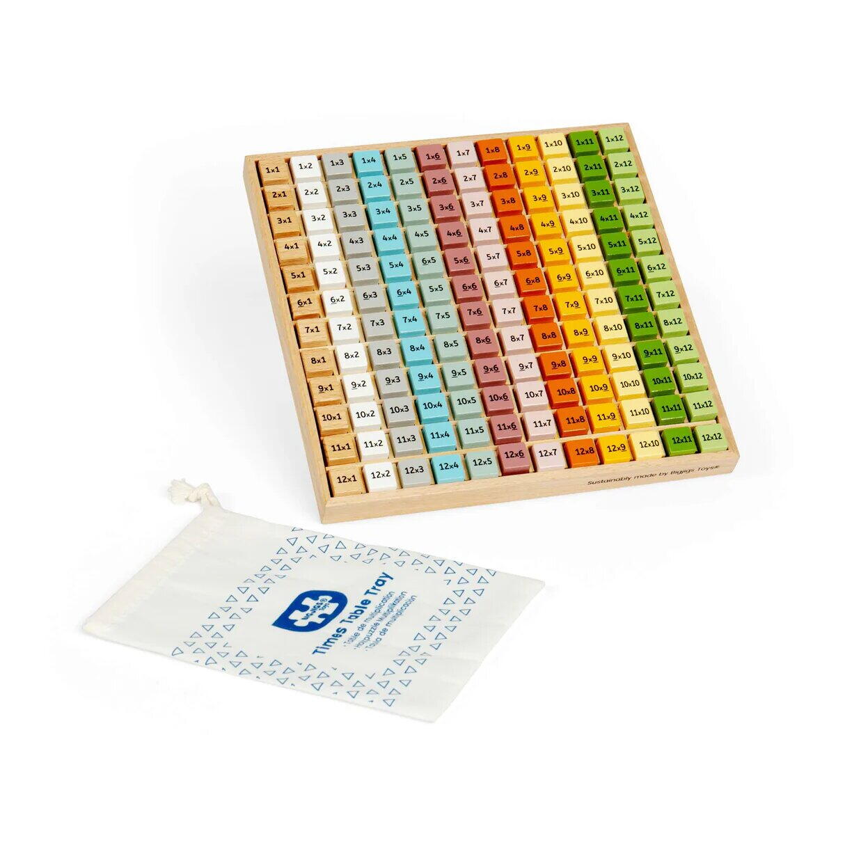 TABLA INMULTIRII DIN LEMN - SCANDI - BIGJIGS TOYS (36001)