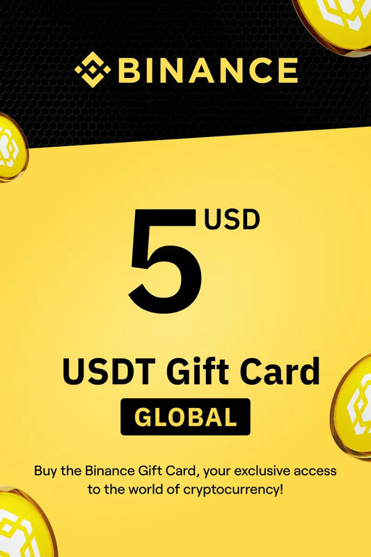 BINANCE 5 USDT (GIFT CARD) - PC - OFFICIAL WEBSITE - MULTILANGUAGE - WORLDWIDE - Libelula Vesela - Gift Cards