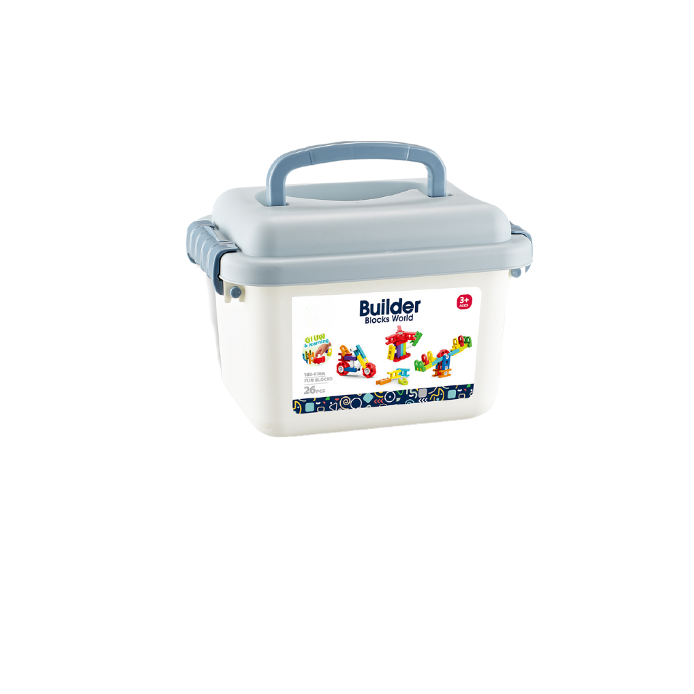 STEAM BOXED BUILDING SET - FUN BLOCKS (26 PIECES) - OWL (188-676A)