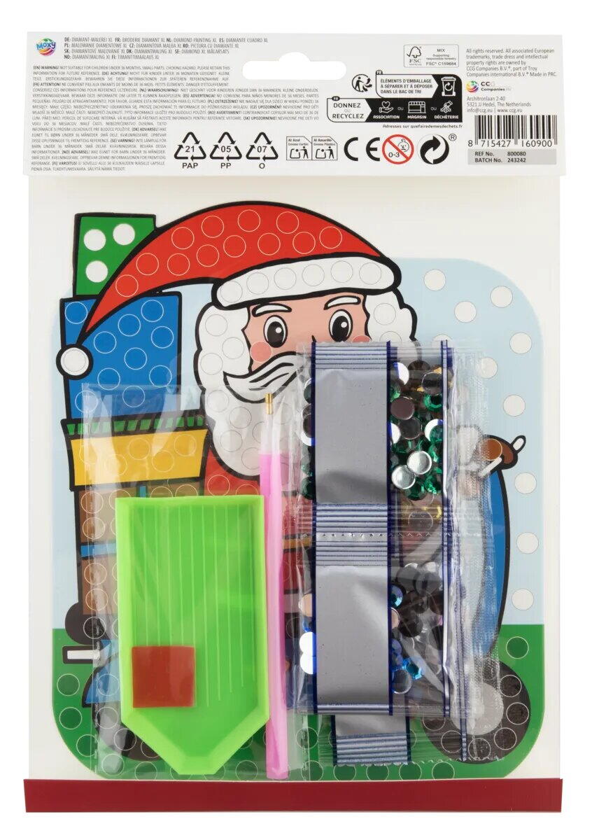 SET PICTURA CU DIAMANTE XL - DECORATIUNE DE CRACIUN - MOXY (800080)