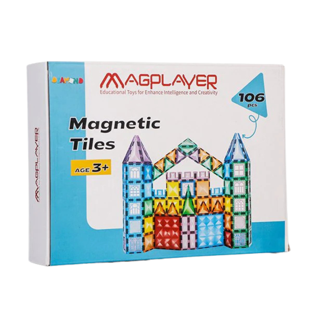 SET DE CONSTRUCTIE MAGNETIC 3D - 106 PIESE - MAGPLAYER (MPL3-106)