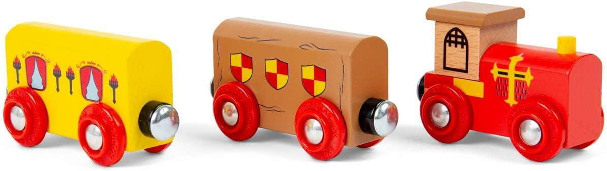SET TRENULET - AVENTURI LA CASTEL - BIGJIGS TOYS (BJT617)