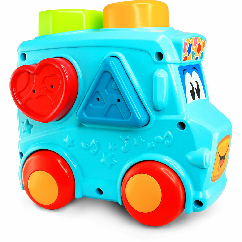 SET 3 IN 1 - AUTOBUZ CU SORTATOR, CILINDRU & TURNULET CU BILE - LITTLE LEARNER (4573)