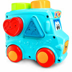 SET 3 IN 1 - AUTOBUZ CU SORTATOR, CILINDRU & TURNULET CU BILE - LITTLE LEARNER (4573)