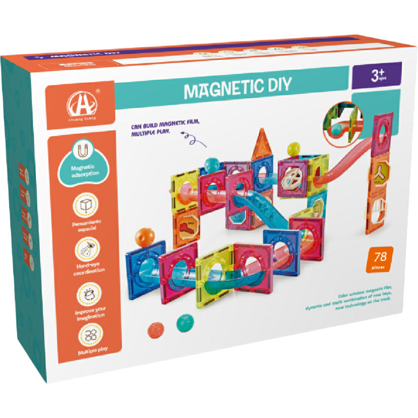 LABIRINTUL MEU MAGNETIC - 78 PIESE (7.5 CM) - BUFNITEL (CH1007)