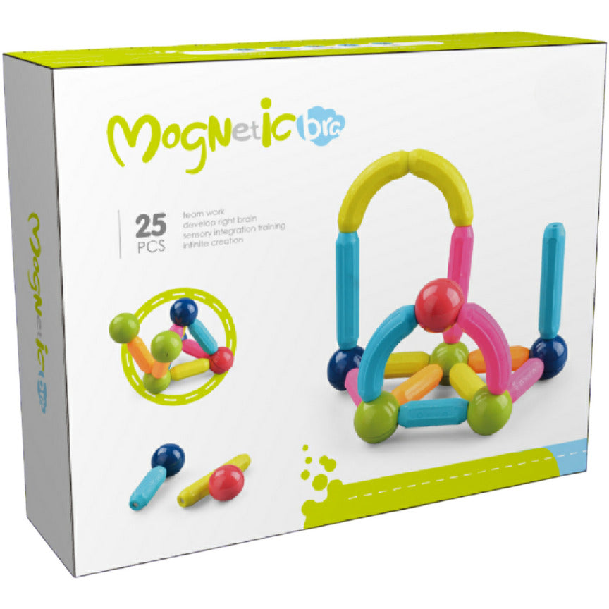 SET DE CONSTRUCTIE MAGNETIC - FORME 3D (25 PIESE) - BUFNITEL (CH1023)