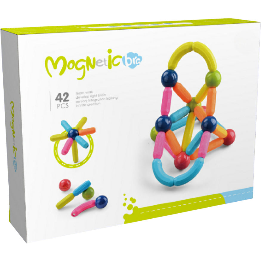 SET DE CONSTRUCTIE MAGNETIC - FORME 3D (42 PIESE) - BUFNITEL (CH1025)