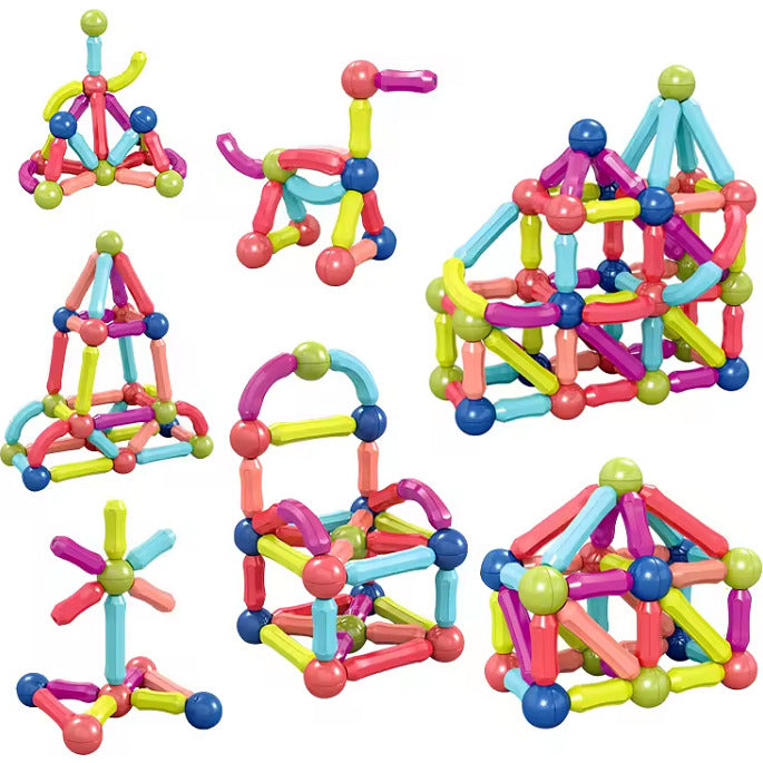 SET DE CONSTRUCTIE MAGNETIC - FORME 3D (84 PIESE) - BUFNITEL (CH1027)