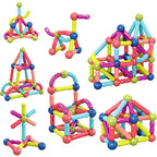 SET DE CONSTRUCTIE MAGNETIC - FORME 3D (84 PIESE) - BUFNITEL (CH1027)