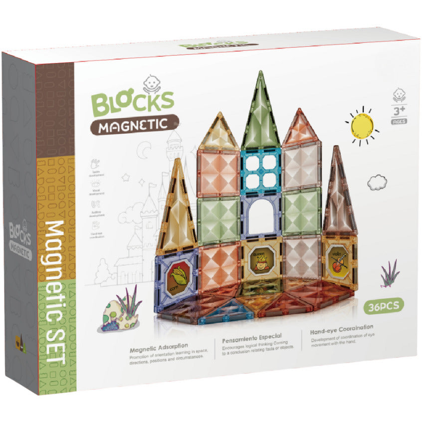 JOC MAGNETIC DIAMOND - 36 PIESE (7.5 CM) - BUFNITEL (CH1190)