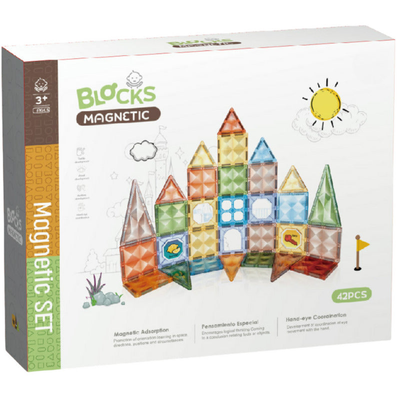 JOC MAGNETIC DIAMOND - 42 PIESE (7.5 CM) - BUFNITEL (CH1216)