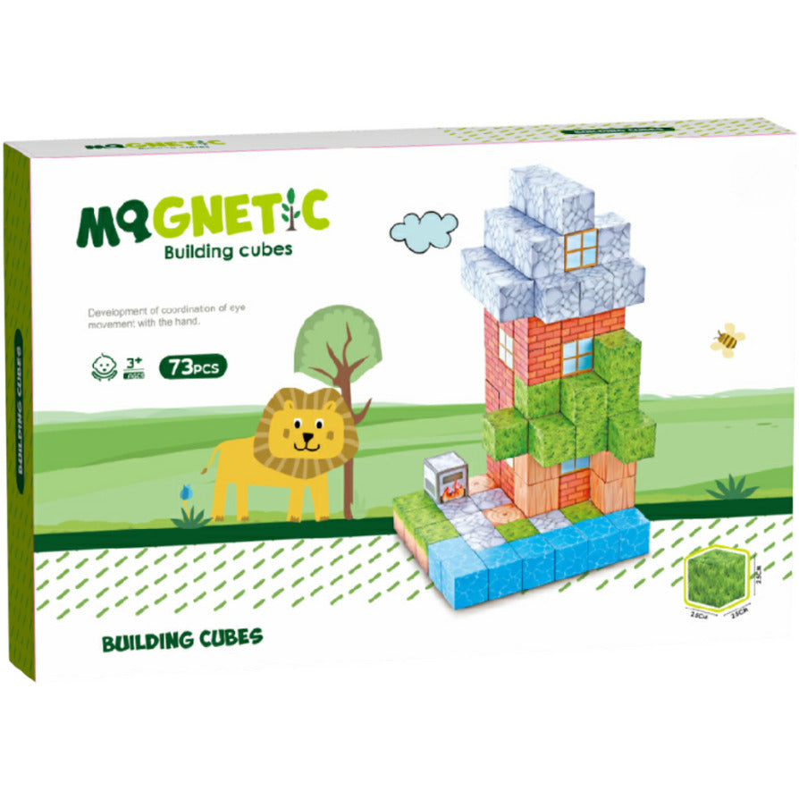 CUBURI MAGNETICE - IN NATURA 73 PIESE (2.5 CM) - BUFNITEL (CH1279)